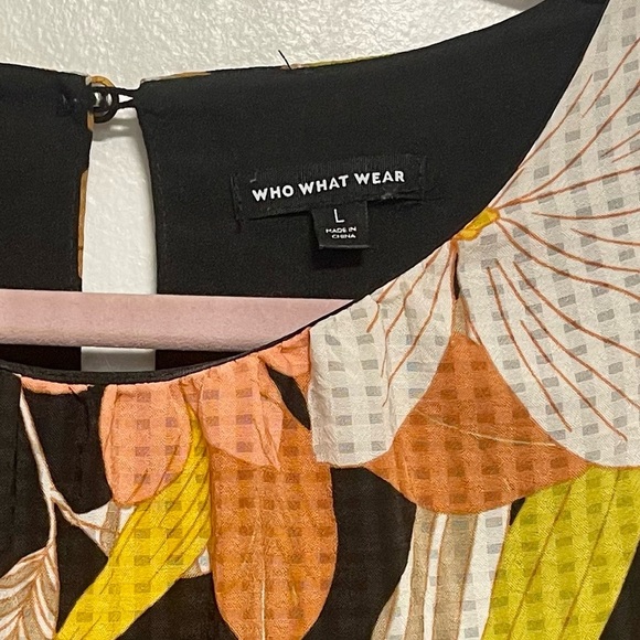 Retro Floral Who What Wear Dress Size Large - Picture 4 of 5